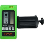 VEVOR Récepteur Laser pour Niveau Laser Portée Travail 60 m Détecteur Laser Vert Faisceau Rouge pour Lasers Ligne Pulsée Signal Sonore Réglable Affichage Double LCD Niveau à Bulle Intégré avec Pince