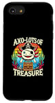 Coque pour iPhone SE (2020) / 7 / 8 Costume de pirate au trésor d'axolotl fantaisiste