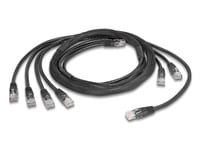 Delock Rj45 Trunk-Kabel 4 X Stecker Zu 4 X Stecker Cat.5E Utp Schwarz (90121)