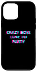 Coque pour iPhone 12 mini Crazy Boys Love To Party Rave Club Festival Raver Boy