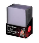 Ultra Pro Ultra Clear Colored Border 3" x 4" Toploader (25-pack) Svart