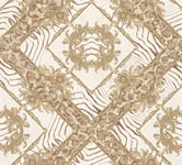 Papier peint Versace Papier Peint Design Vasmara Papier peint intissé 10.05 m x 0.70 m Beige Blanc Crème Made in Germany 349041 34904-1