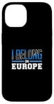 Coque pour iPhone 14 Europe Lover Italie Allemagne Vacances European Vacay