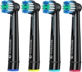 REDTRON Replacement Brush Heads Compatible with Oral B (4 Pcs), Professional Electric Toothbrush Heads Brush Heads for Precision Clean, Toothbrush Heads for Pro1000 Pro3000 Pro5000 Pro7000 and More