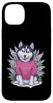 iPhone 14 Plus Husky with lilac Case