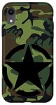 iPhone XR Army Star CAMO Camouflage Forest Green Military Case