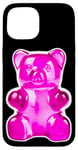 Coque pour iPhone 15 Bonbons en gélatine rose