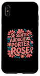 Coque pour iPhone XS Max Octobre Rose Ruban Rose Se Sentir Audacieux Octobre Rose