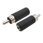 RCA Adapter 3.5mm Female Jack Audio Adapter RCA to 3.5mm Adapter RCA Male Plug