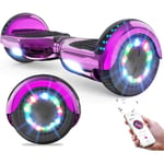 Hoverboard 6.5 Pouces Electrique Bluetooth LED Moteur Puissant Rose