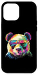 Coque pour iPhone 12 Pro Max Panda Bear Lover Lunettes de soleil Pop Art Funny Panda Bear