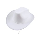 Cosplay cowboyhatt, roliga denim accessoarer, kostymball cowboyhatt, performance filt prinsesshatt, födelsedag Beige white No,