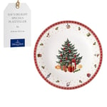 Villeroy & Boch – Toy's Delight Specials Charger Plate, Large Plate with Christmas Motif, Pizza Plate, Plate for Cakes, Large Serving Plate Made of Porcelain, 30 cm Ø, Dishwasher-Safe, Microwave-Safe