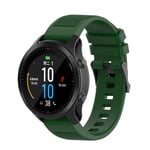 Universal Garmin Riflet Silikon 22mm QuickFit Reim - Militær Grønn