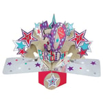 Second Nature 3D Pop Ups 50th Birthday Card - Birthdsy Stars