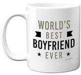 Stuff4 Anniversary Mug Gift for Him - Worlds Best Boyfriend Ever Mug - Gifts for Boyfriends, Special Mugs for Him, Birthday Valentine's Christmass Gift, 11oz Ceramic Dishwasher Safe Mug