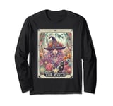 The Witch Tarot Card Halloween Vintage Gothic Witchy Vibes Long Sleeve T-Shirt