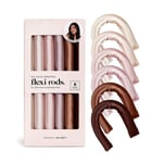 6-pack Värmefria Hårcurlers Flexi Rods 6 Colors