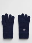 GANT Shield Logo Gloves, Navy