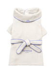 florence by mills Cotton Terry Dog Bath Robe, White