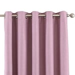 Riva Home Eclipse Blackout Eyelet Curtains, Polyester, Mauve, 46 x 54 (117 x 137 cm)