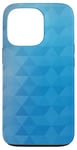 Coque pour iPhone 13 Pro Polygone Géométrie Océan Bleu Dégradé