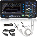 PeakTech 1400 Oscilloscope numérique compact 2 canaux - Bande passante oscilloscope 5 MHz - Taux d'échantillonnage rapide de 100 MS/s - Port USB - Logiciel PC inclus - Affichage XY et zoom - Noir