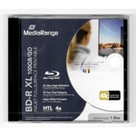 Mediarange PRO BD-R 100GB 4x hvit printbar jewel case 1 stk