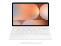 Samsung EF-DX825 - Clavier et étui (couverture de livre) - clé AI - avec pavé tactile - sans fil - POGO pin, Bluetooth - blanc clavier, blanc étui - pour Galaxy Tab S10+, Tab S9 FE+, Tab S9+