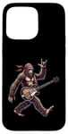 Coque pour iPhone 15 Pro Max Retro Bigfoot Rock Music Men Kids Women Funny Bigfoot Rock