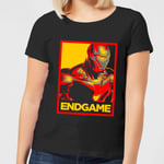 Avengers Endgame Iron Man Poster Women's T-Shirt - Black - M