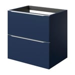 Meuble sous vasque à suspendre GoodHome Imandra bleu nuit mat L. 60 x H. 60 x P. 45 cm