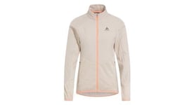 Veste hybride femme odlo run easy warm beige