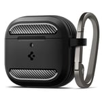 Spigen Rugged Armor Deksel til AirPods 4 - Svart