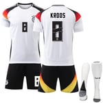 UEFA Euro 2024 Tyskland Hemma Barn Fotbollströja Kit Nr. 8 Kroos 28