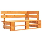 Banc de jardin meuble de patio bois marron Helloshop26