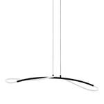 Eglo Suspension Led Egidonella - 1 Ampoule - Suspension Moderne - en Acier et Plastique - Lampe de Table à Manger en Noir et Blanc - Lampe de Salon - L 90 cm