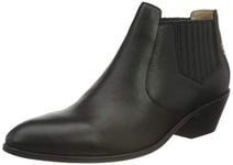 Joules Women's Primrose Western Boot, Black, 4 UK