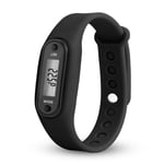 Bracelet De Montre Run Step",Podom¿¿Tre,Compteur De Calories,Lcd Num¿¿Rique,Distance De Marche Mn,"Bracelets En Gel De Pton Pratiques - Type Black