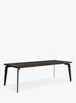 John Lewis Reigate Fixed Dining Table, Straight Edge, Solid Oak Dark Oil