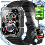 Military Smart Watch for Men with Bluetooth Voice Call Compatible Android iOS UK