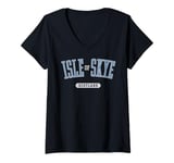 Womens Isle of Skye Scotland Classic Large Print V-Neck T-Shirt