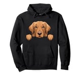 Cute Golden Retriever Peeking Puppy Funny Dog Lover Pullover Hoodie