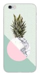 Coque en silicone imprimée compatible Apple iPhone 6 iPhone 6S Ananas marbre