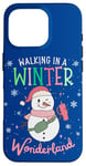 iPhone 16 Pro Walking In A Winter Wonderland Snowman Funny Ugly Christmas Case