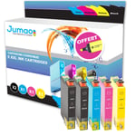 5 cartouches jet d'encre Jumao 29XL compatibles pour Epson ExpressionHome XP345 +Fluo offert