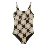 Regatta Womens/Ladies Orla Kiely Sixties Daisy One Piece Swimsuit (Black) material_Synthetic - Size 10 UK