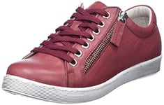 Andrea Conti Femme Damen Sneaker Basket, Bordeaux, 35 EU