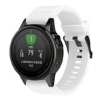 Garmin Fenix 5S Kuvioitu Pehmeä Silikooni Vaihdettava Kellon Ranneke - Valkoinen