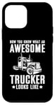 Coque pour iPhone 12 mini Awesome Trucker Big Rig Semi-remorque conducteur de camion